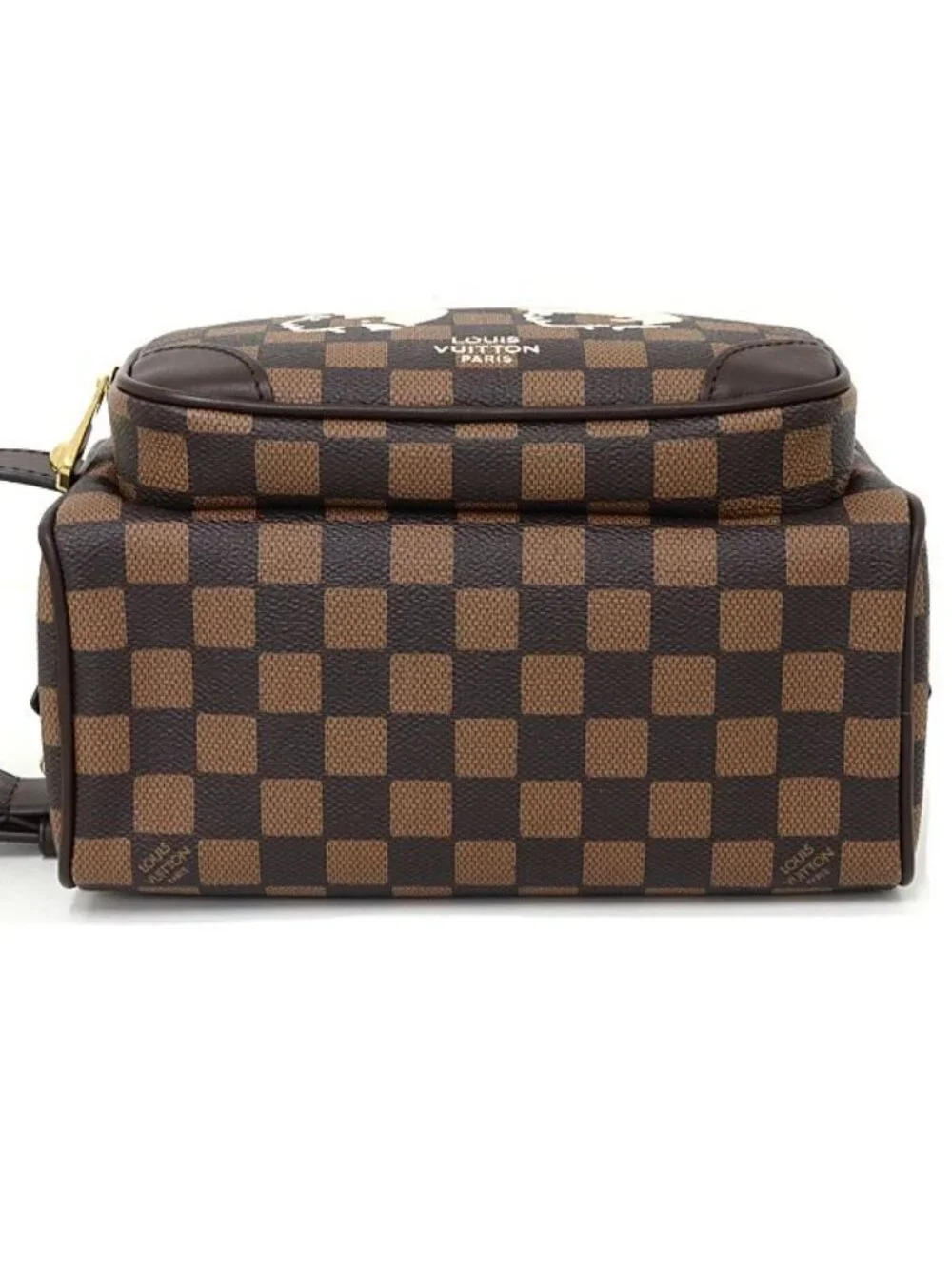 Louis Vuitton Dopp Kit Bag Damier Friendship Canvas Brown